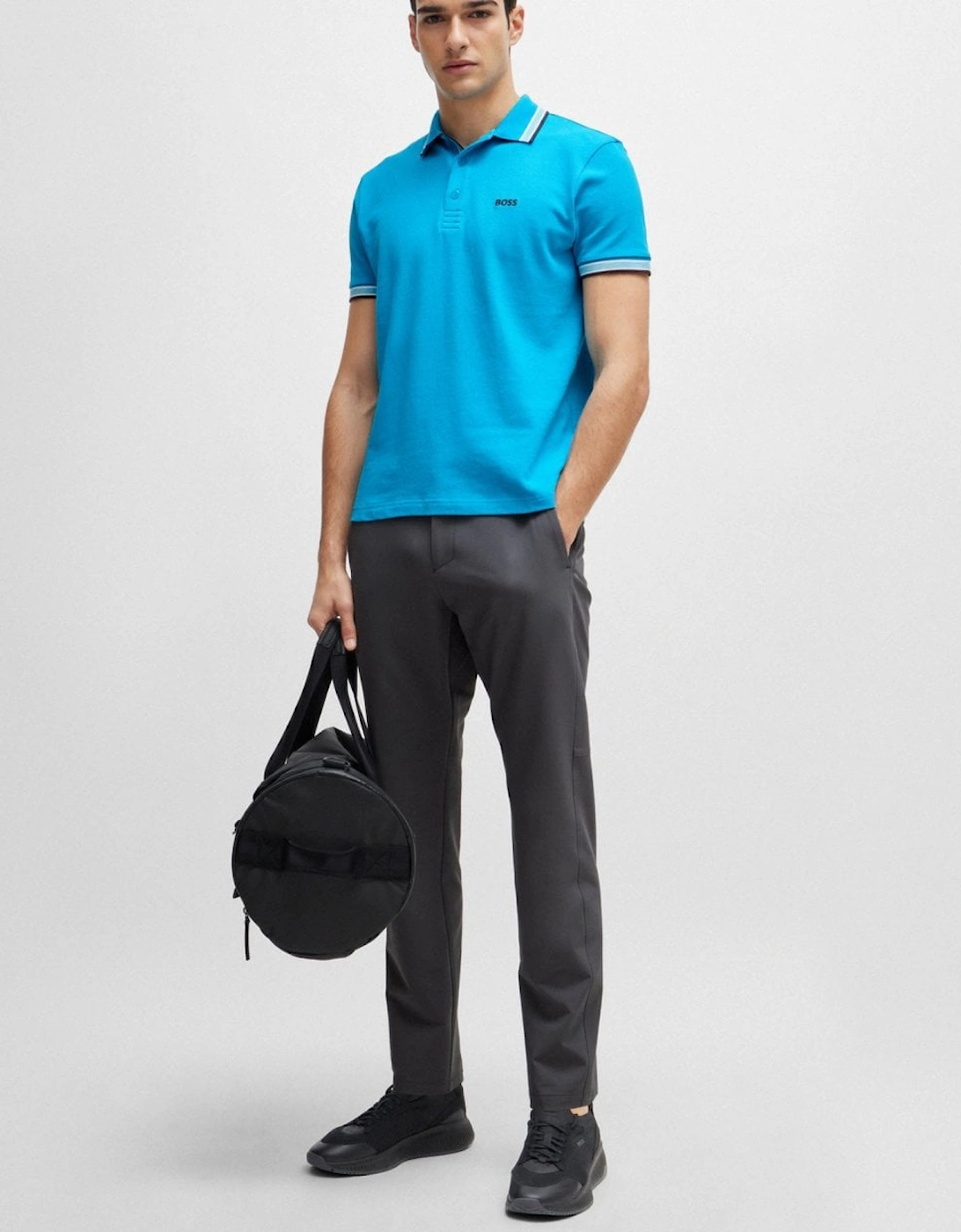 BOSS Green Paddy Contrast Mens Polo