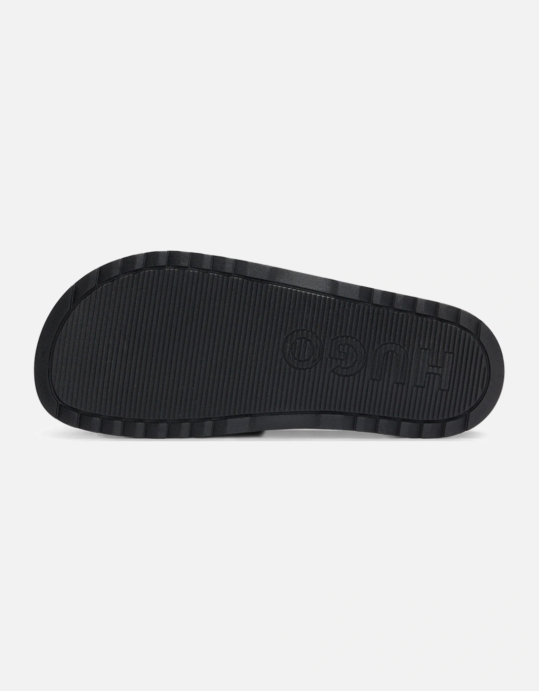 Logo Strap Sliders, Black/White