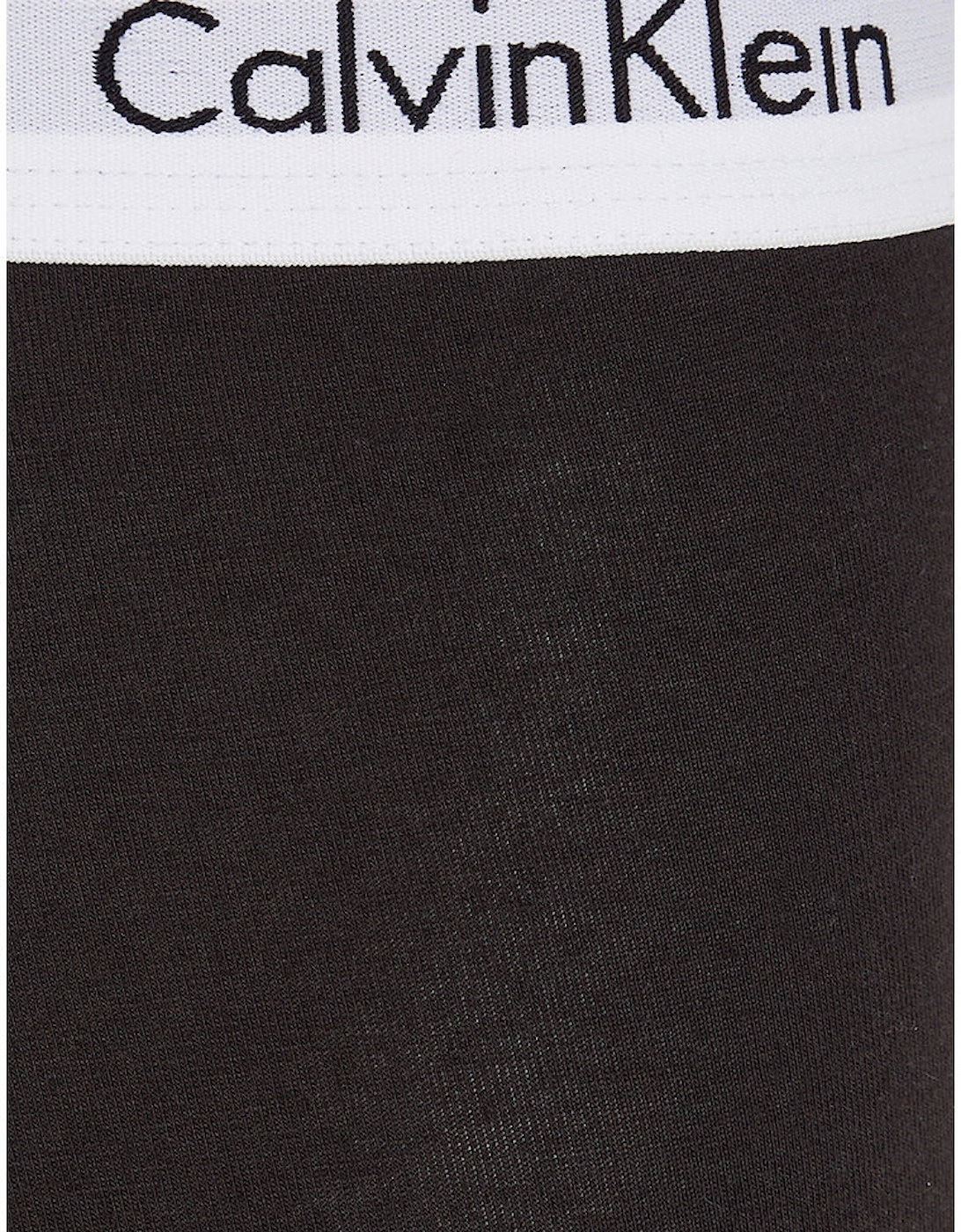 3-Pack Modern Cotton Boxer Trunks, Black