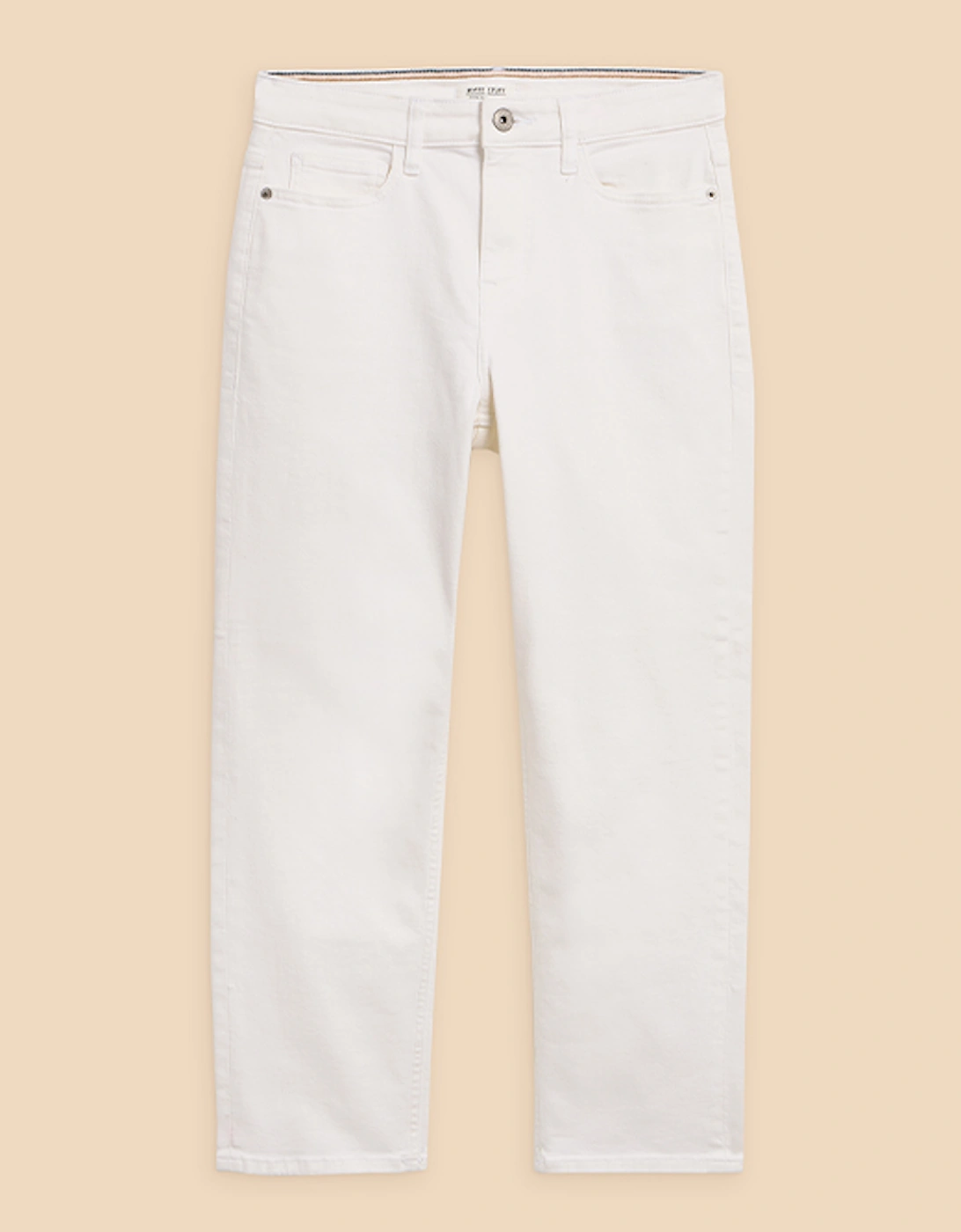 Women's Blake Straight Crop Jean Petite Natural White