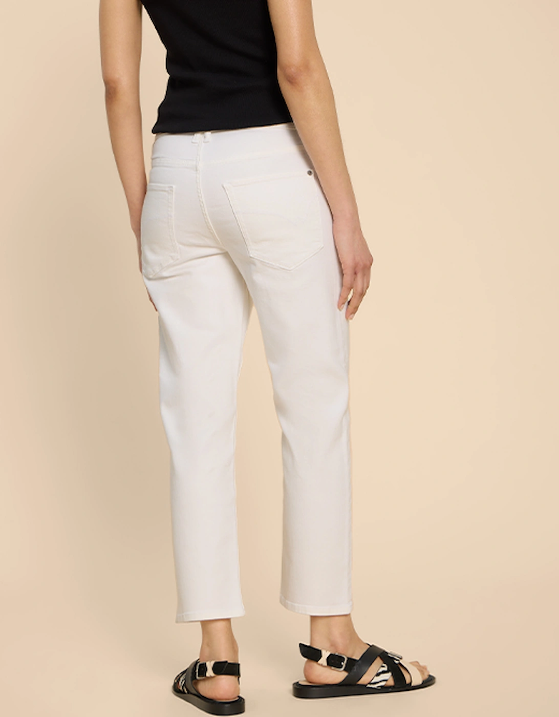 Women's Blake Straight Crop Jean Petite Natural White