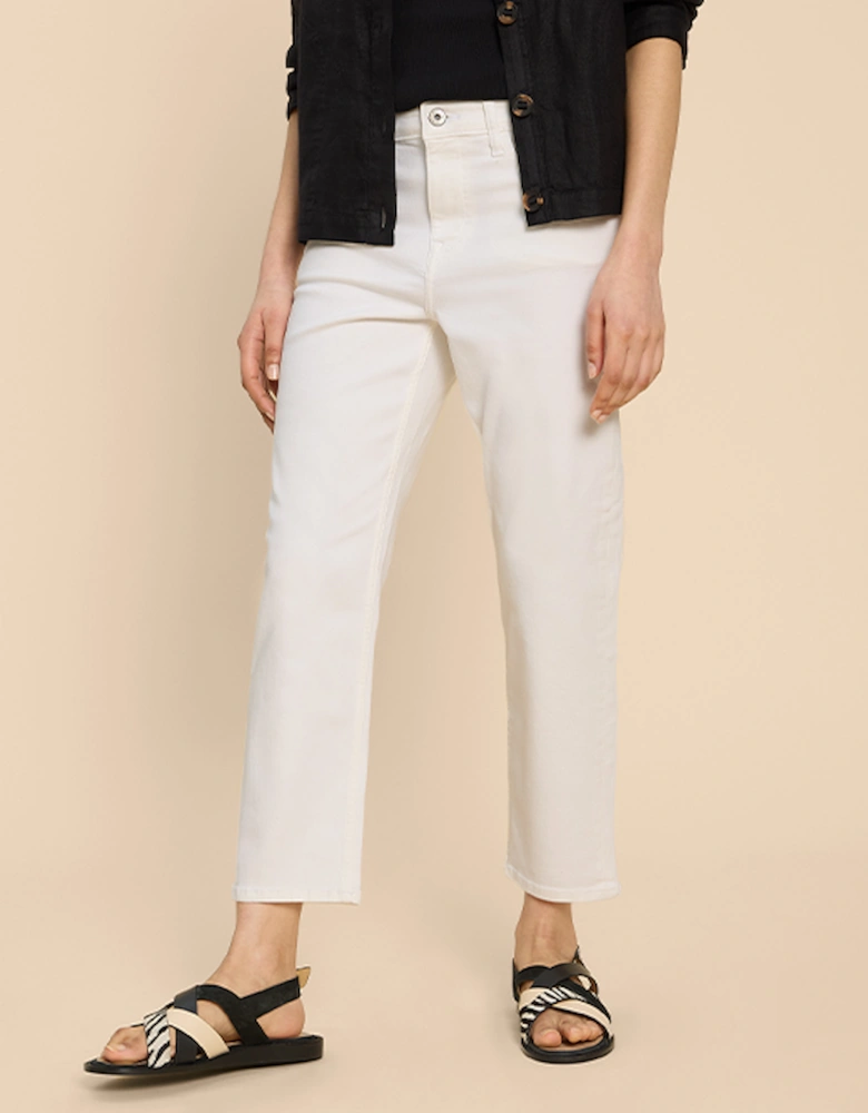 Women's Blake Straight Crop Jean Petite Natural White