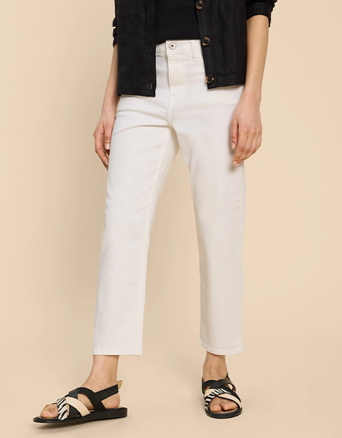 Women's Blake Straight Crop Jean Regular Natural White, 8 of 7