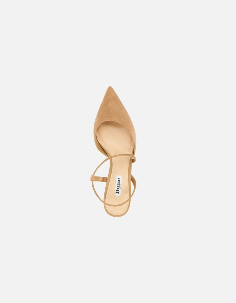Ladies Citrus - Matte-Flared-Heel Court Shoes