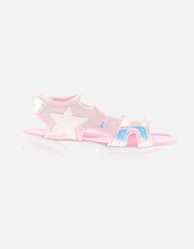 Girls Sandals Shine Younger Girls pink UK Size