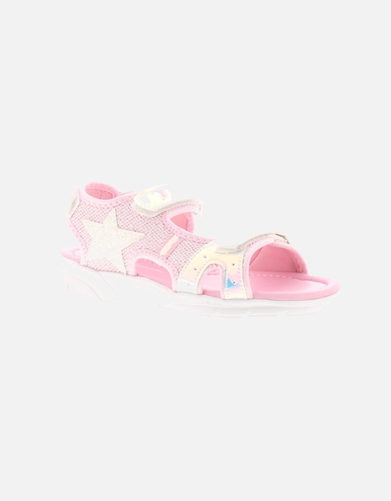 Girls Sandals Shine Younger Girls pink UK Size