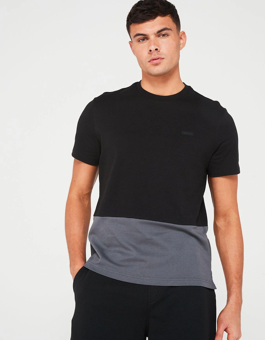 Colourblock Interlock T-Shirt - Black, 3 of 2