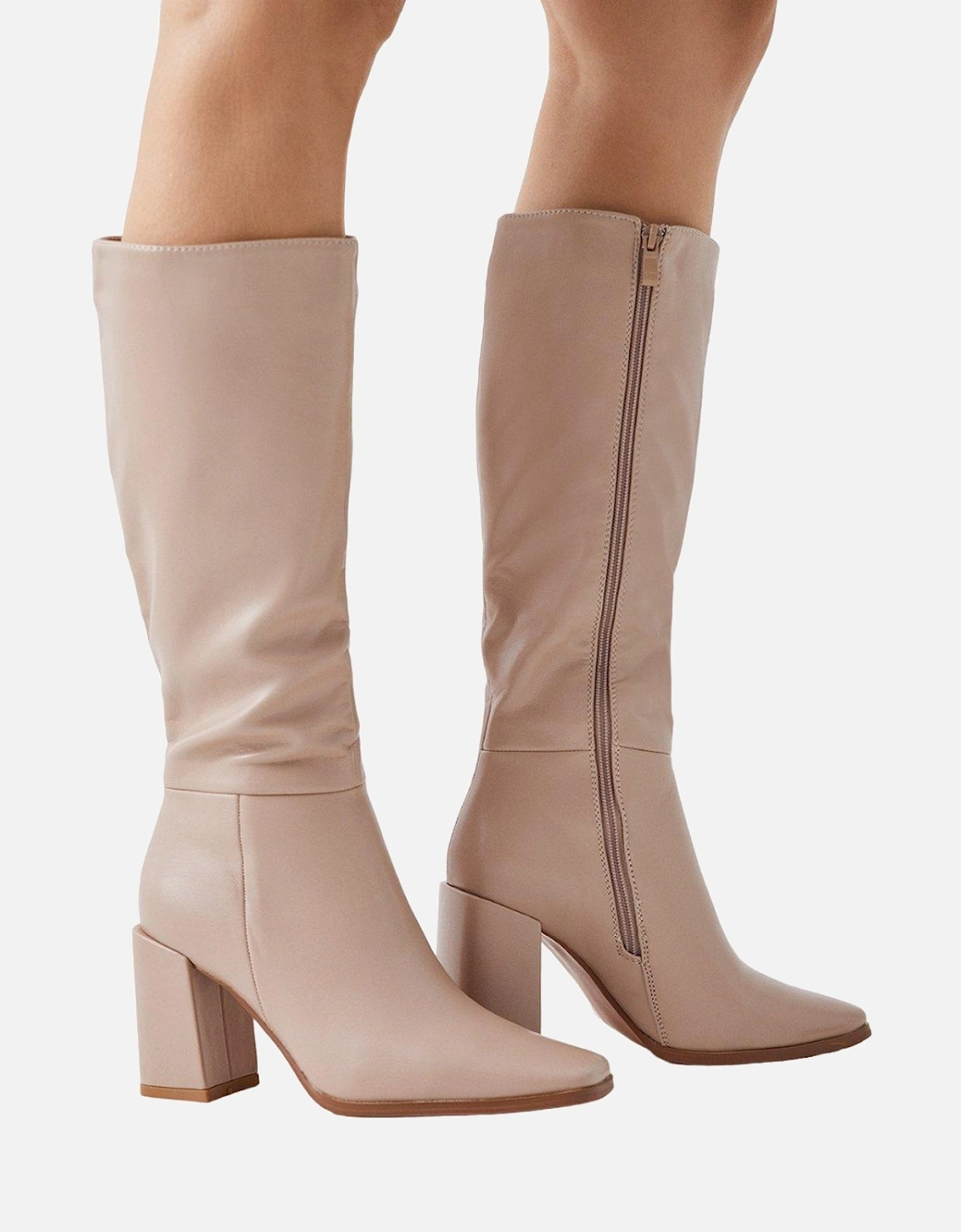 Womens/Ladies Kristen Square Toe Knee-High Boots