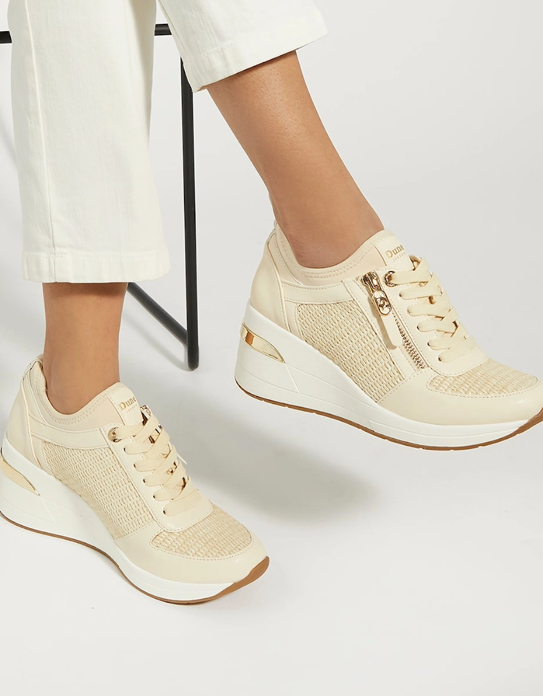 Ladies Eilin - Wedge Lace-Up Trainers