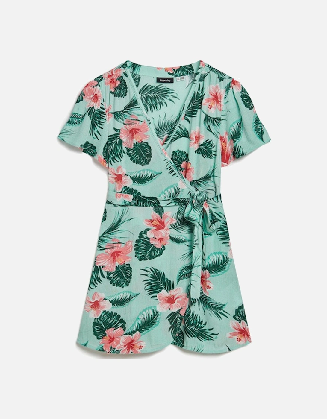 Women's Printed Mini Wrap Dress Luna Rose Mint