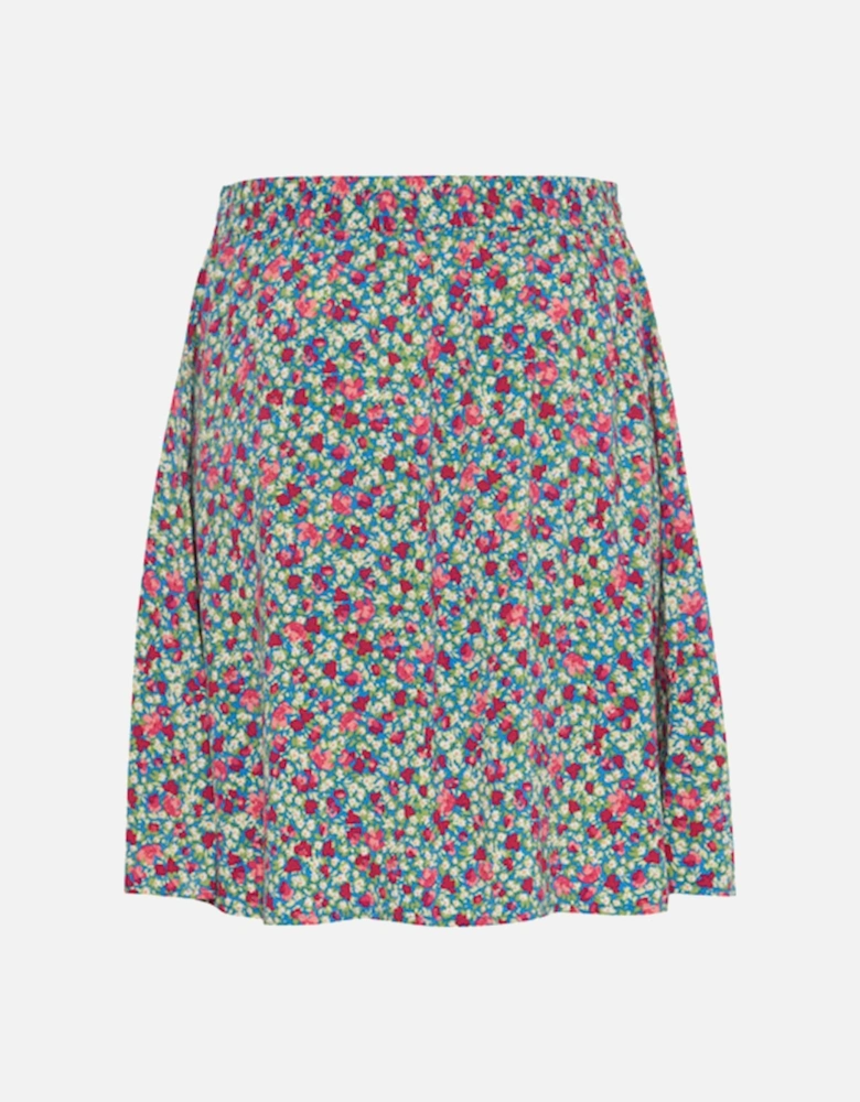 B Young Women's Bymmjoella Short Skirt Palace Blue Ditsy Mix