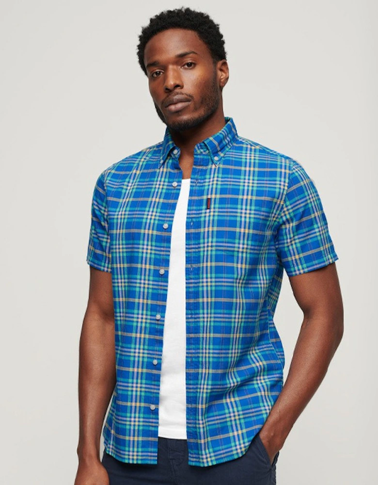 Men's Lightweight Check Shirt Blue Check