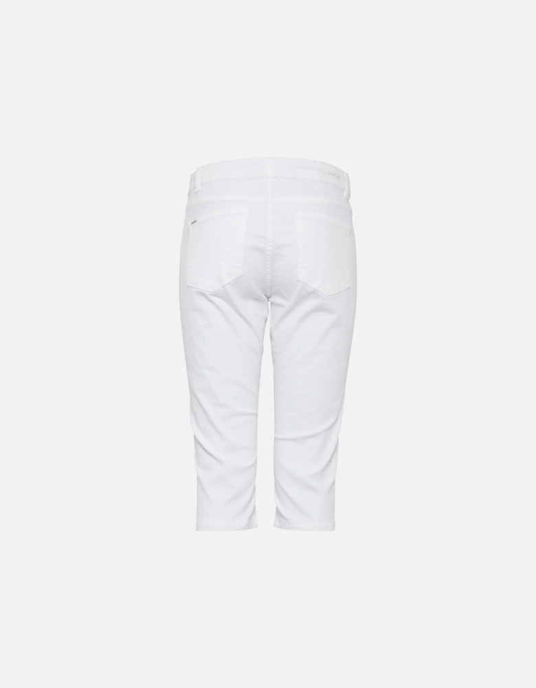B Young Women's Bylola Bylikke Capri Jeans Optical White