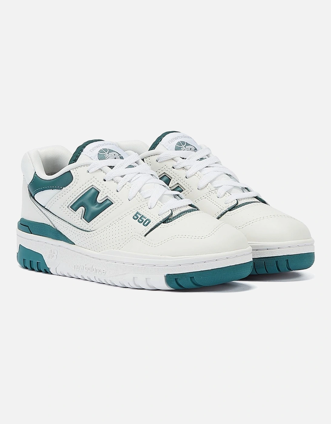 550 Women's White/Green Trainers, 9 of 8