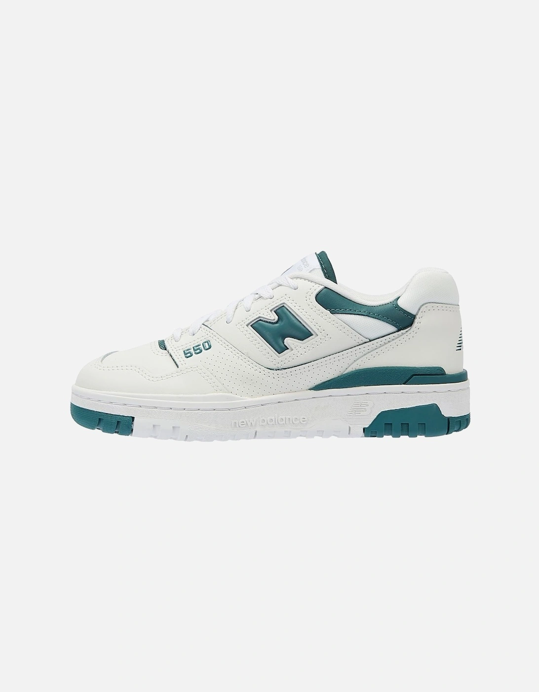 550 Women's White/Green Trainers