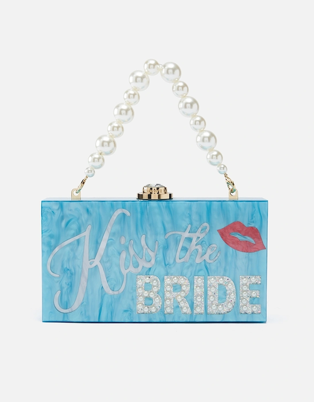 Cleo Kiss The Bride Acrylic Clutch Bag, 2 of 1