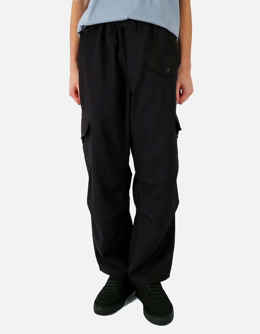 SP Straight Black Cargo Trouser