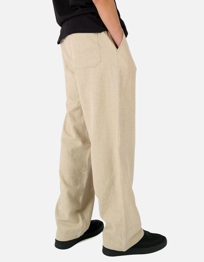Campbell Linen Cotton Natural Trouser