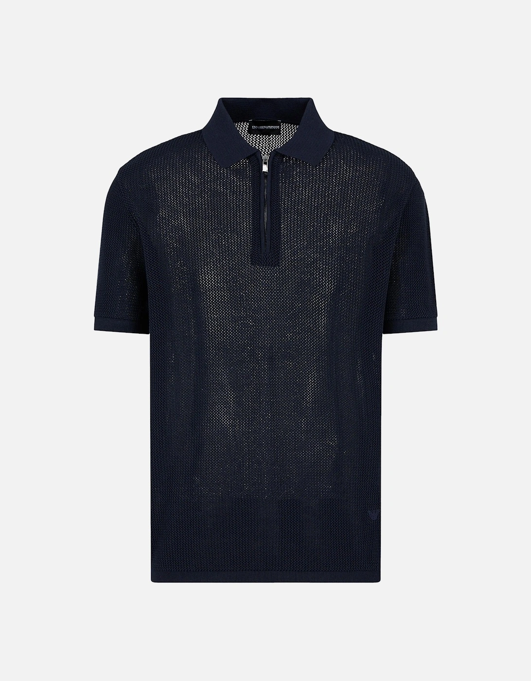 Knitted Polo Shirt Black, 6 of 5