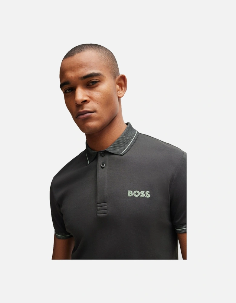 Boss Paule 1 Polo Shirt Charcoal