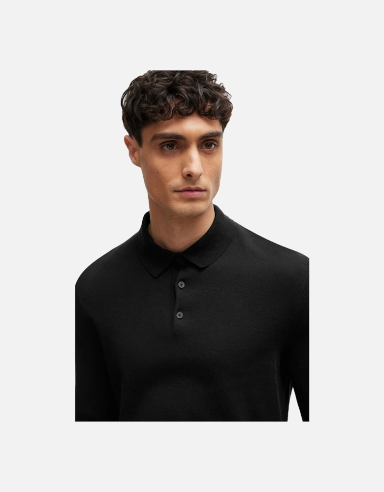 Boss Gemello Knitted Polo Black