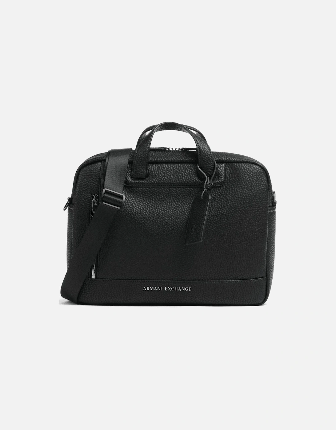 Tumbled Leather Black Briefcase, 6 of 5