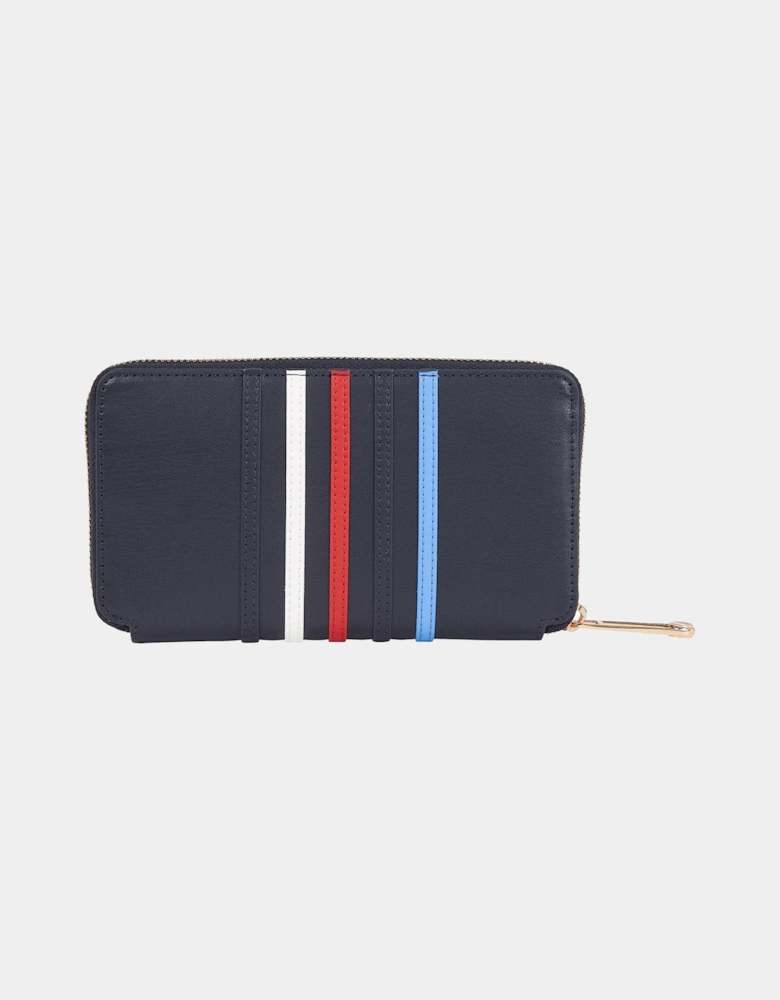 Iconic Tommy Womens Large RWB Zip Purse