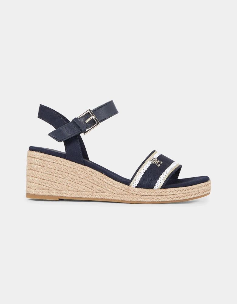 Webbing Womens Wedge Espadrilles