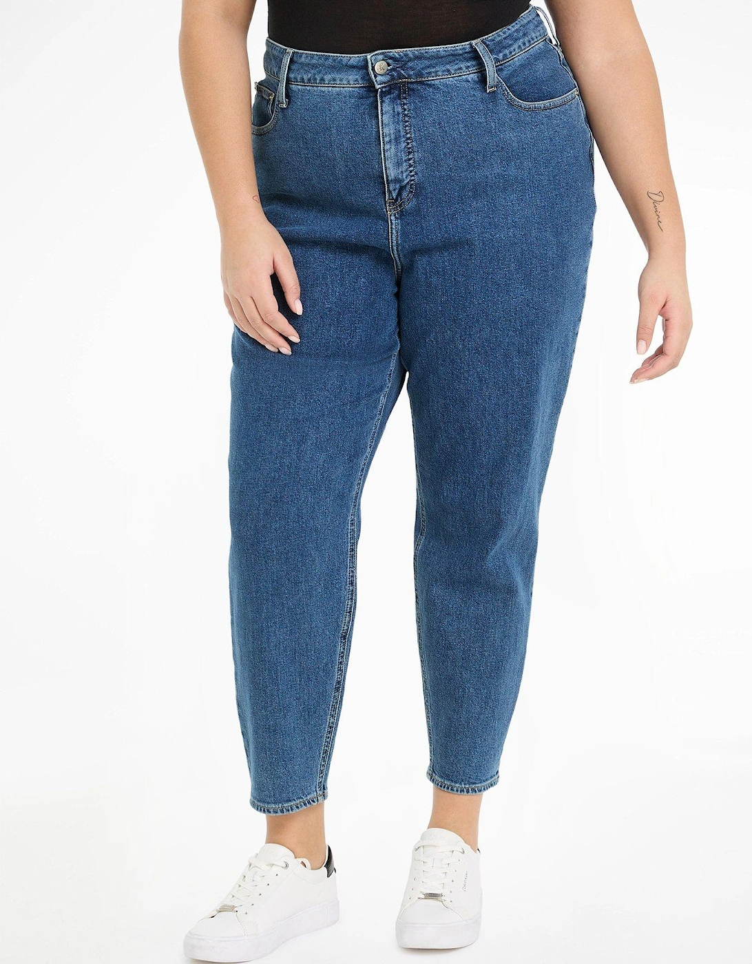 Plus Mom Jeans - Blue, 3 of 2