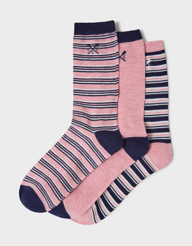3 Pack Bamboo Socks - Pink