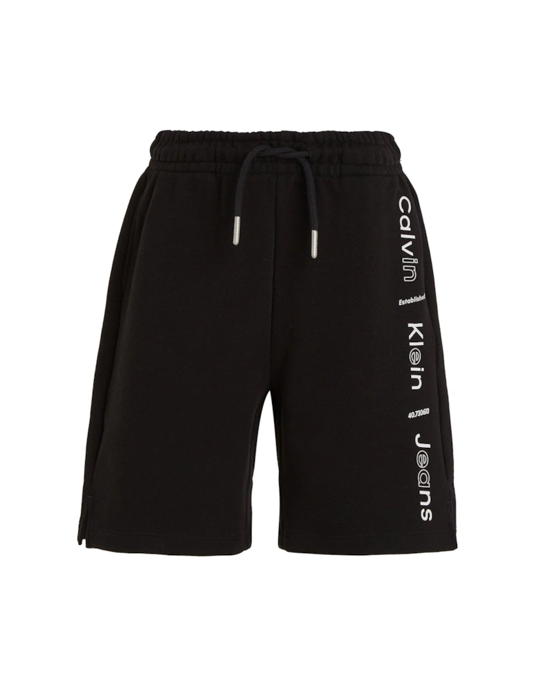 Jeans Boys Logo Relaxed Jersey Shorts - CK Black