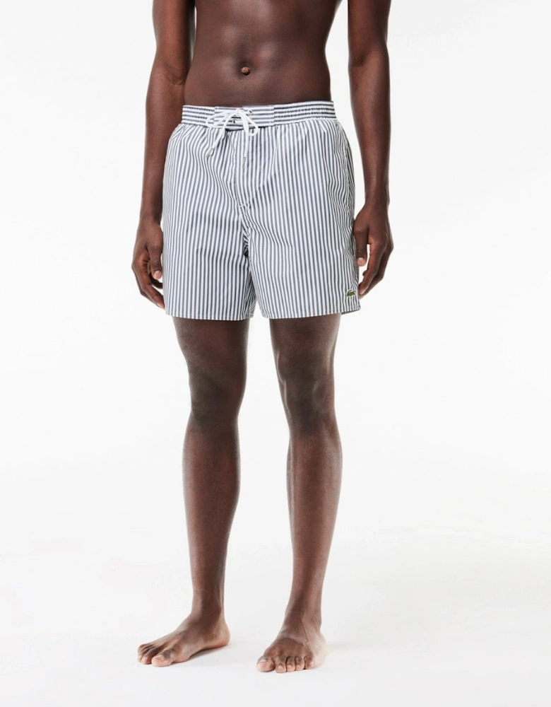 Mens Striped Swimming Shorts