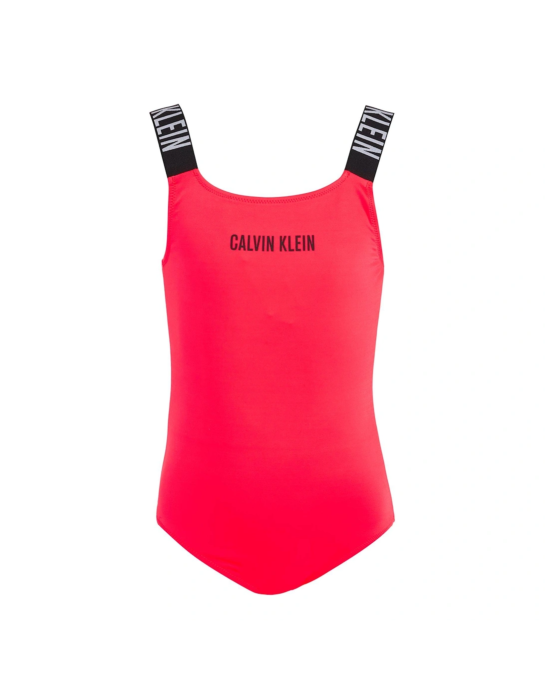 Girls Logo Swimsuit - Signal Red, 4 of 3