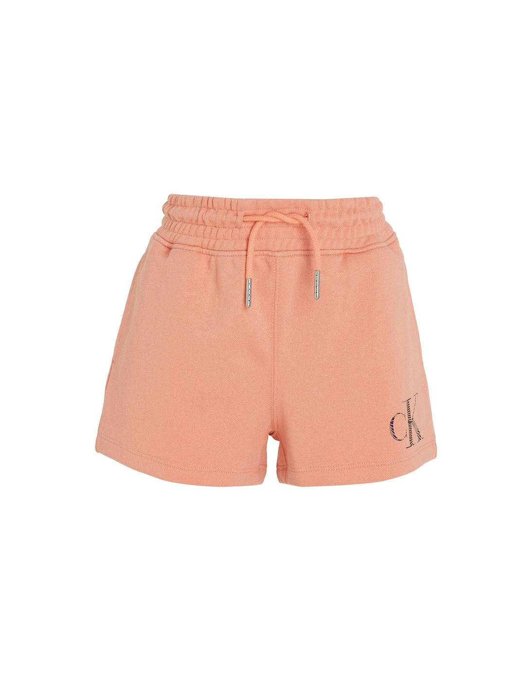 Girls Logo Jersey Shorts - Blooming Dahlia - Light Orange, 2 of 1