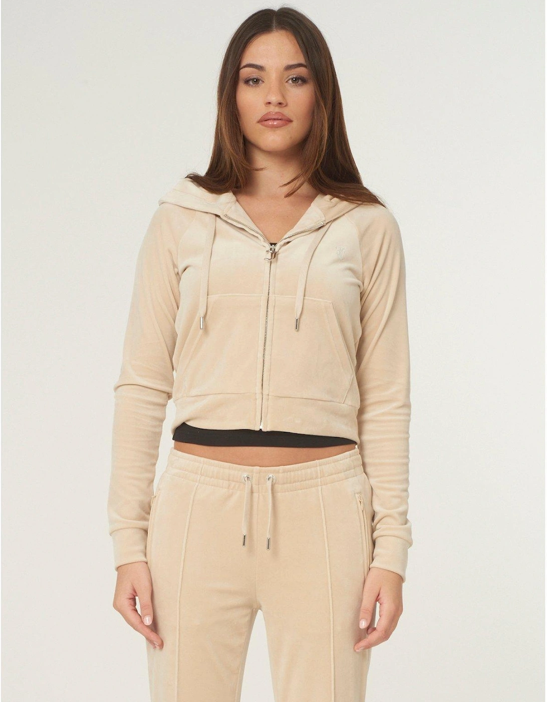 Classic Track Top With Juicy Diamante Logo - Beige, 2 of 1