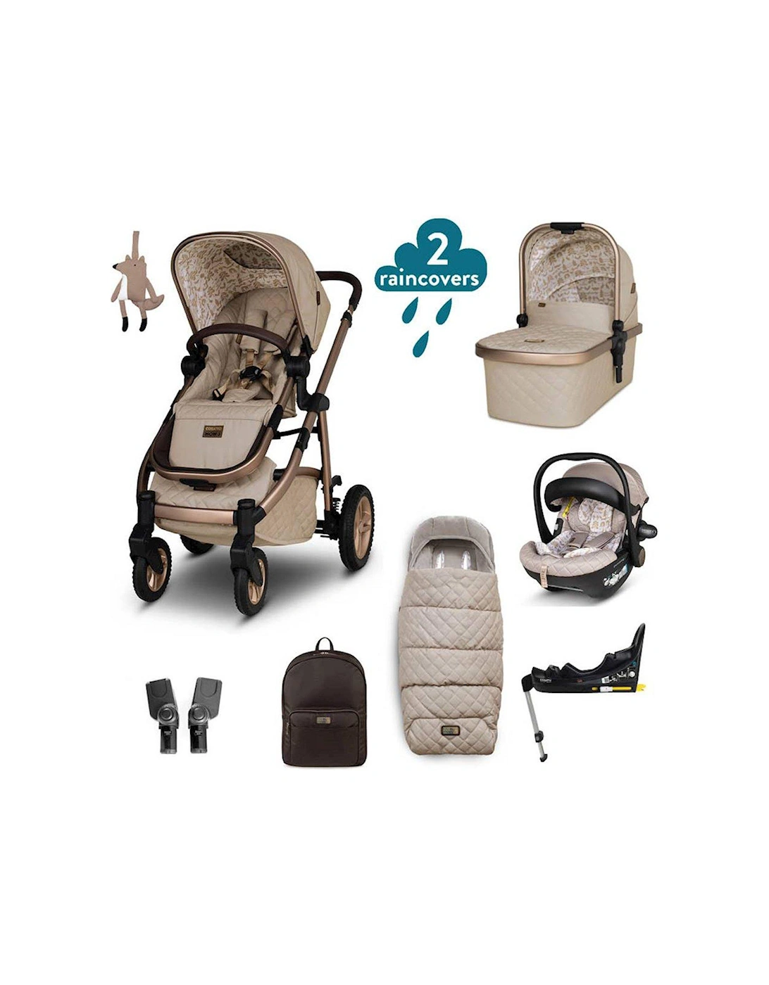 Wow 3 Everything Bundle Travel System - Whisper, 2 of 1
