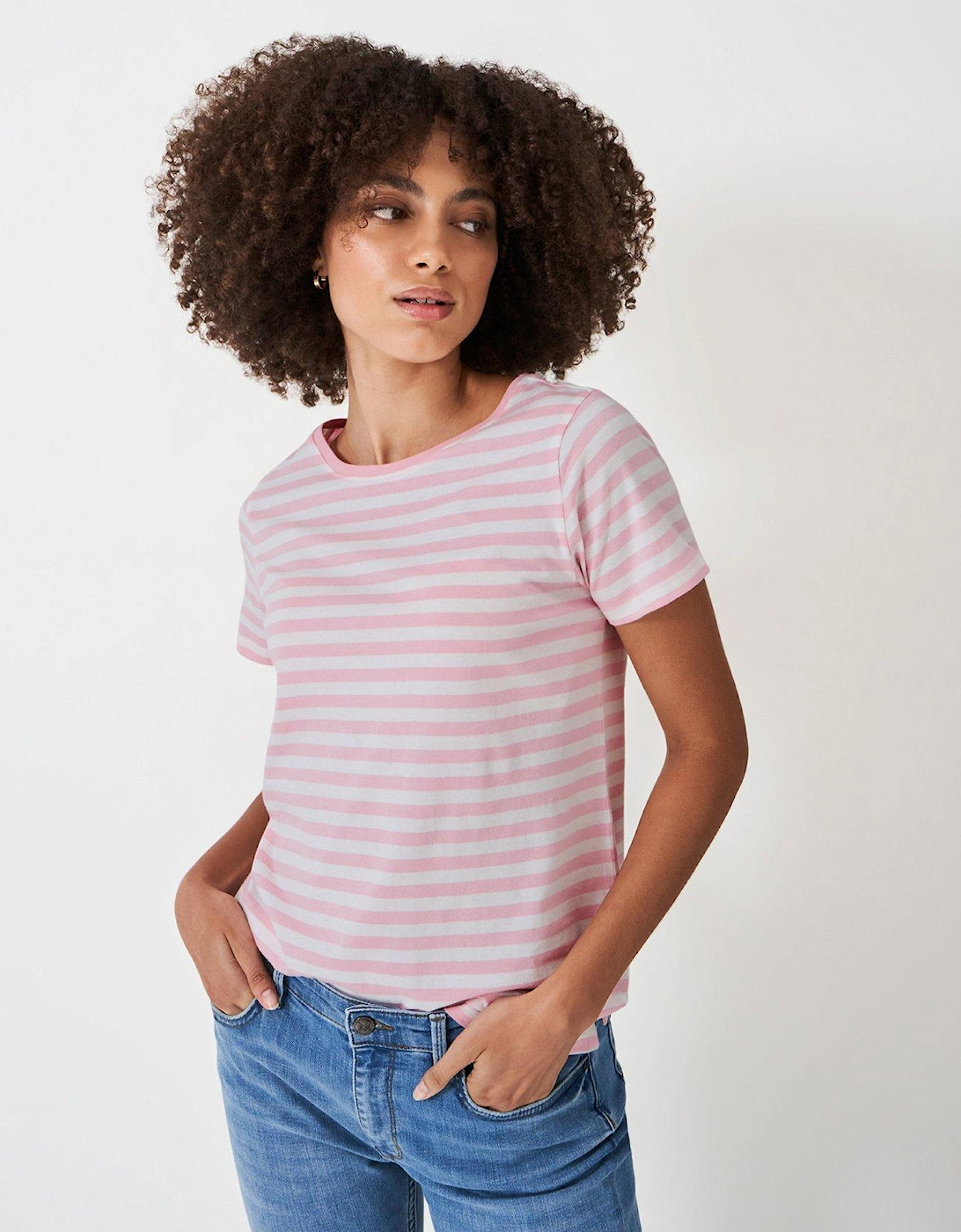 Breton Striped Cotton Jersey T-Shirt-Multi, 6 of 5