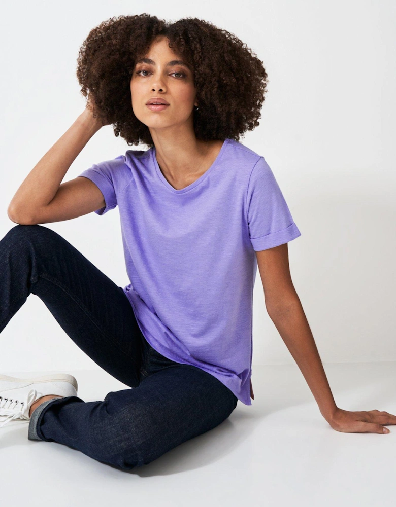 Perfect Crew Slub T-shirt - Purple
