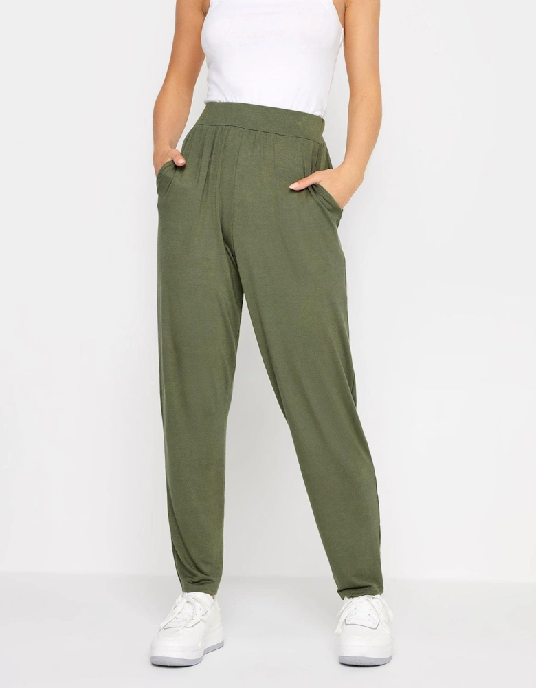 Petite Khaki Harem Trousers