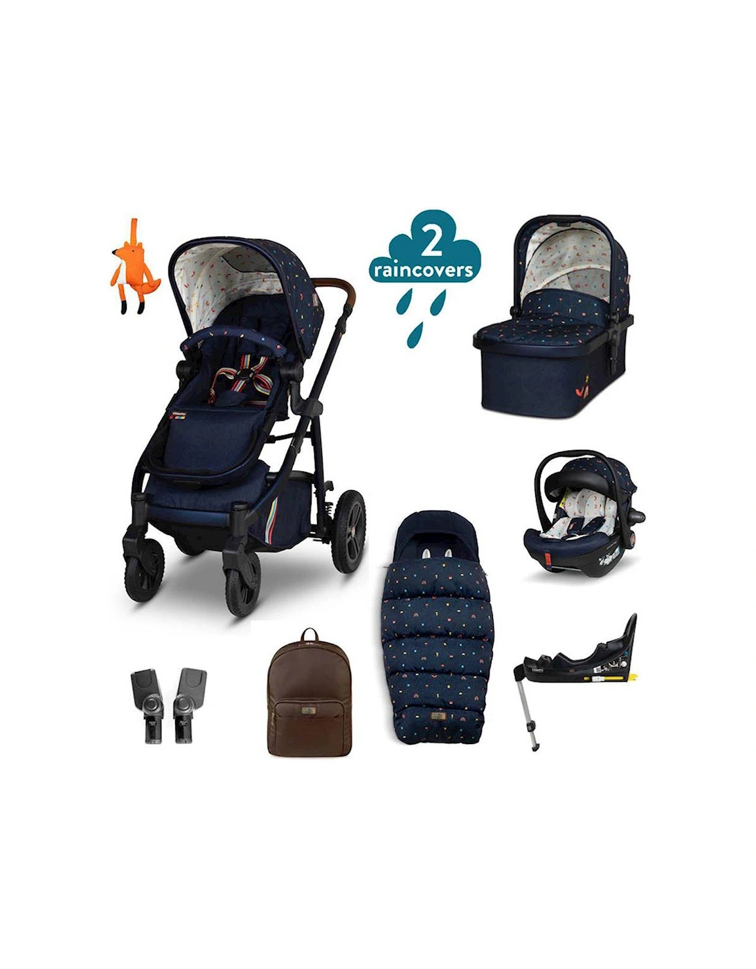 Wow 3 Everything Bundle Travel System - Doodle Days, 2 of 1