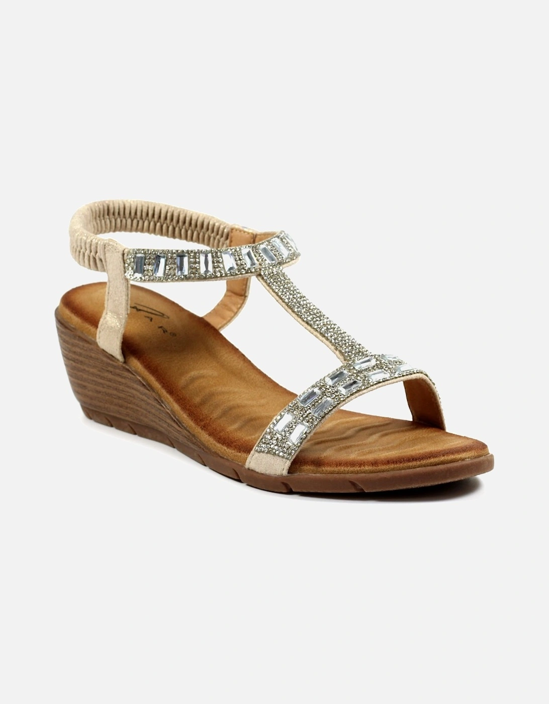 Macie Womens Wedge Sandals, 2 of 1