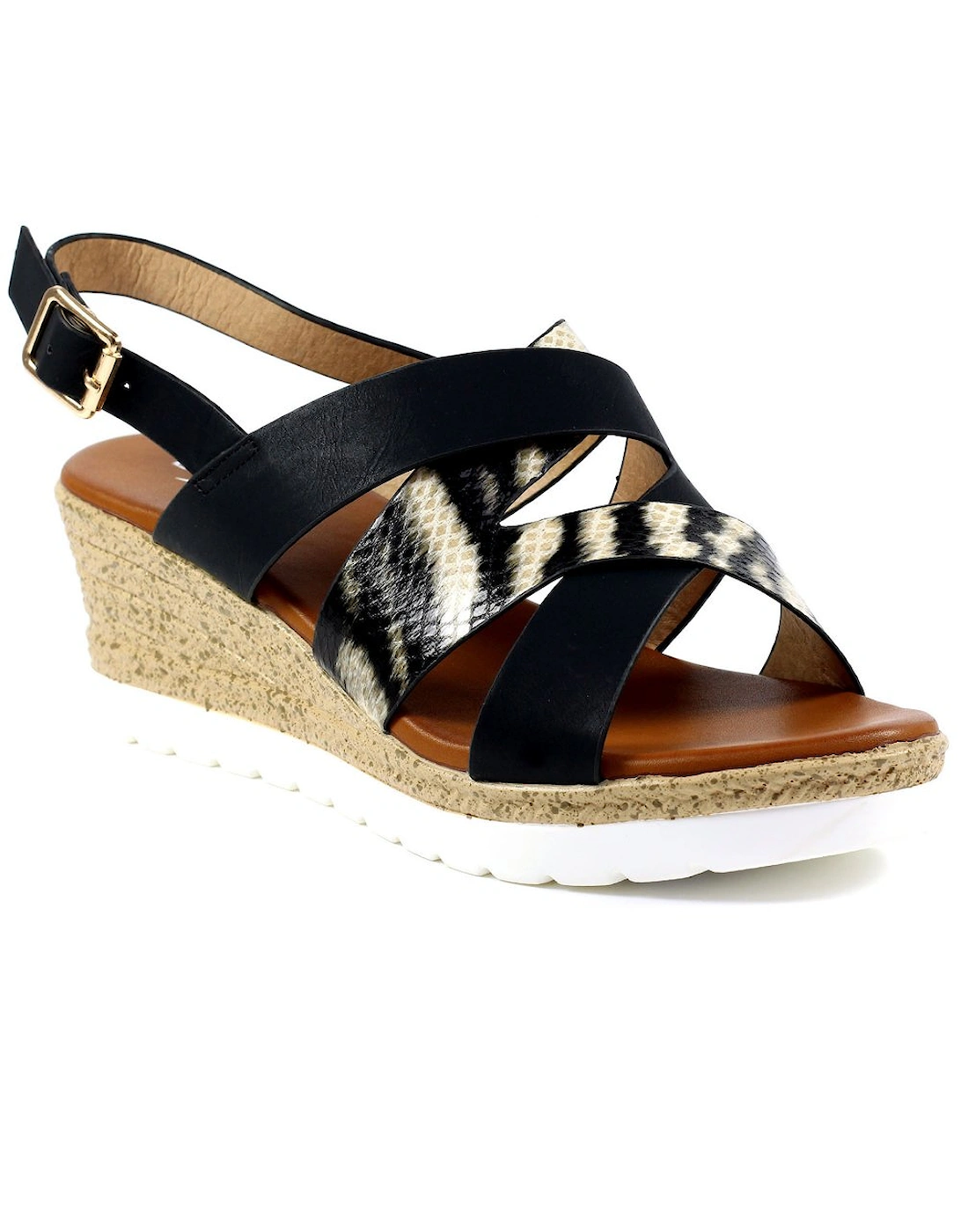Robinson Womens Wedge Sandals, 2 of 1