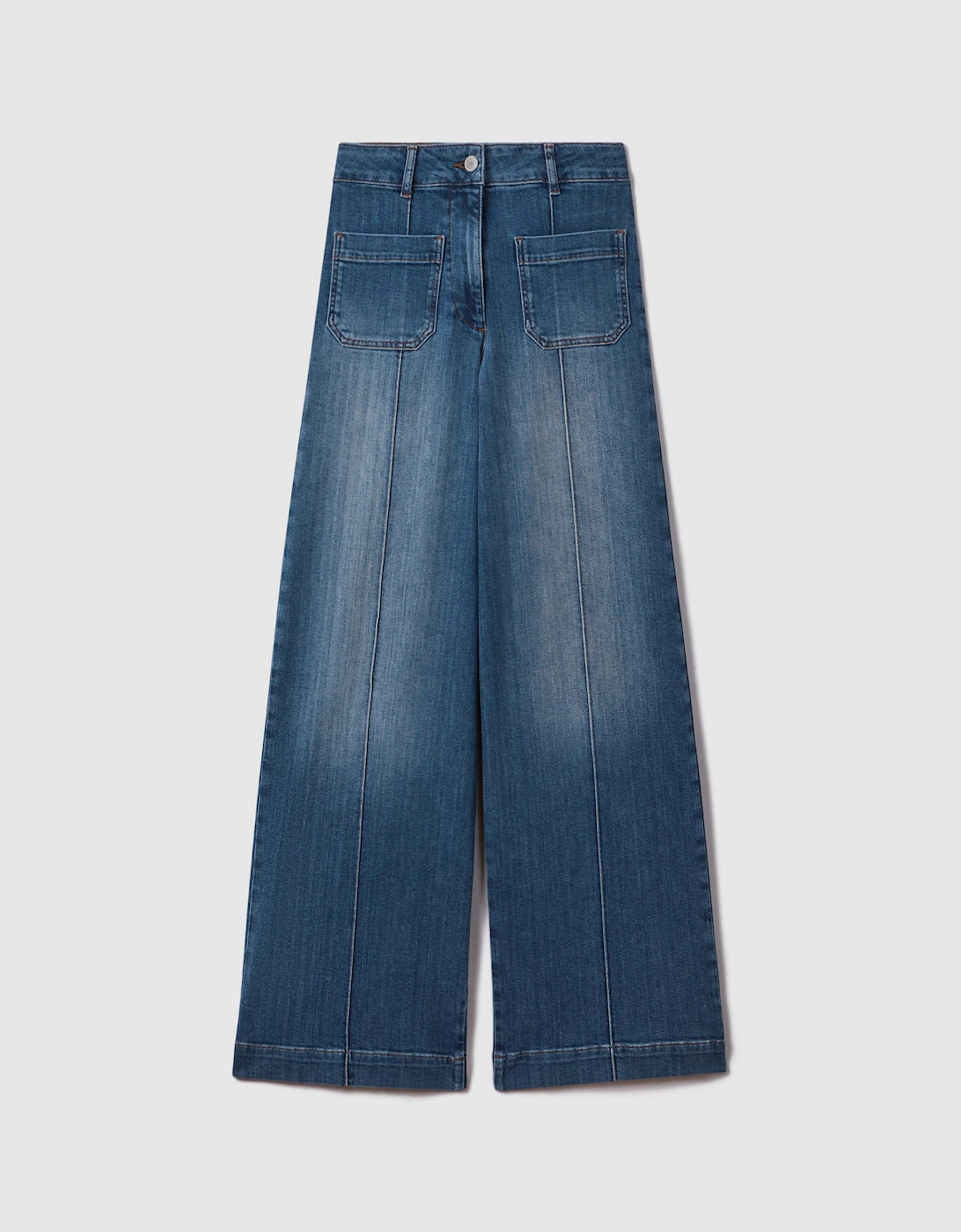 Front Pocket Wide Leg Jeans, 2 of 1