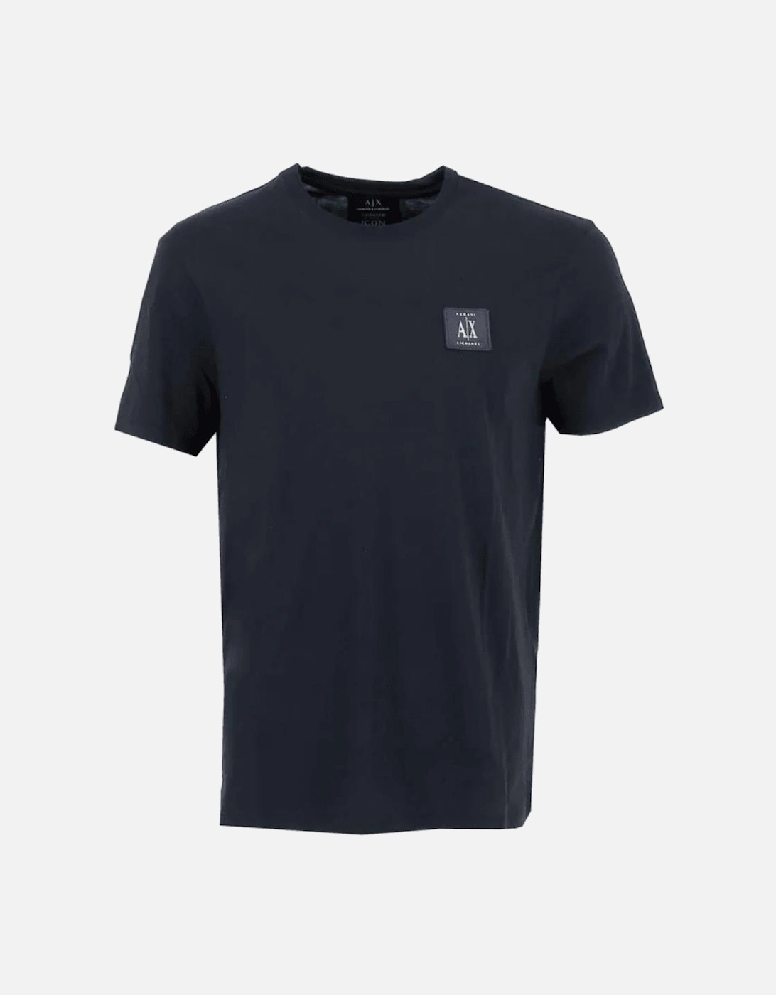 Cotton AX Patch Logo Navy T-Shirt, 3 of 2