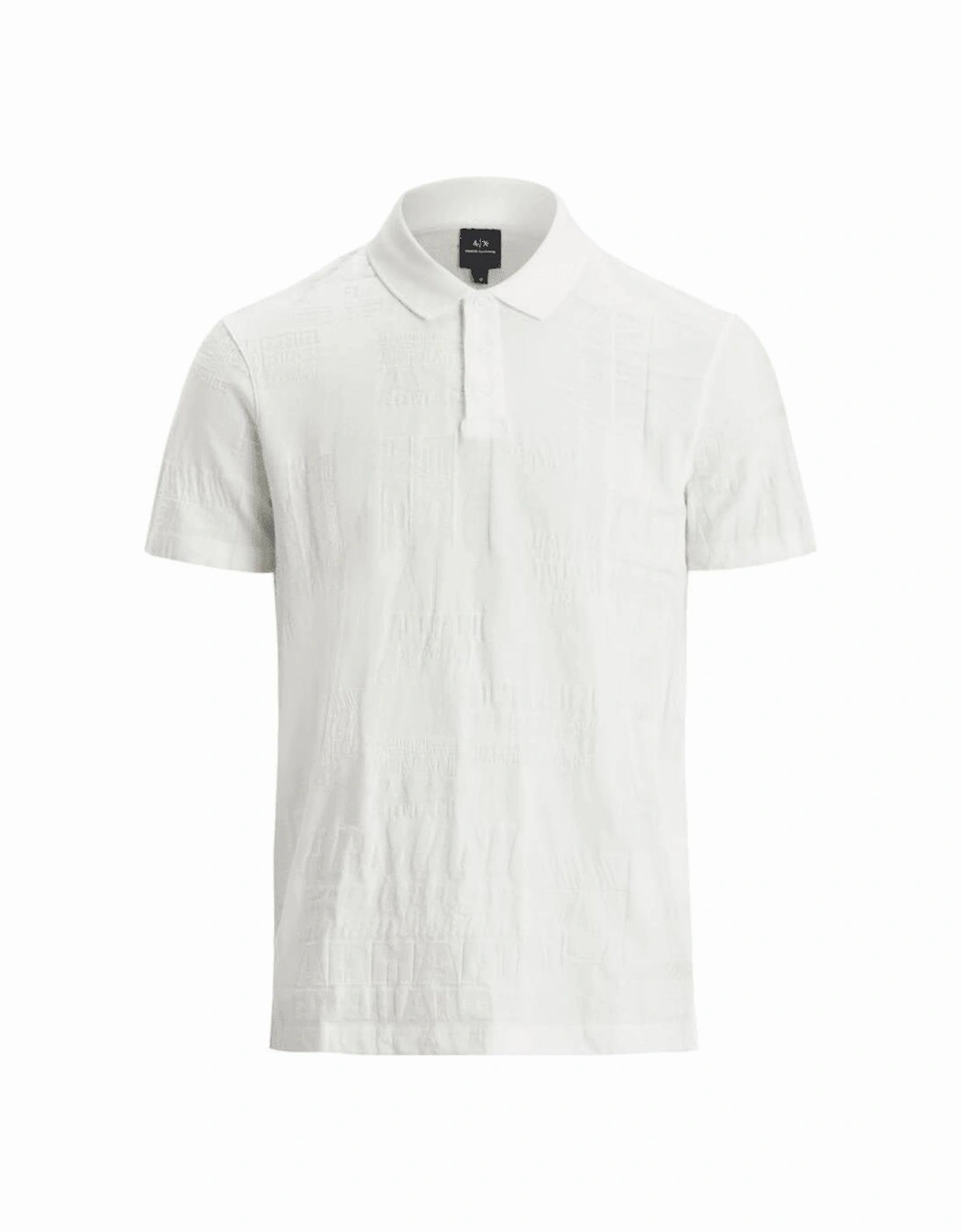 Cotton Signature Logo White Polo Shirt, 4 of 3