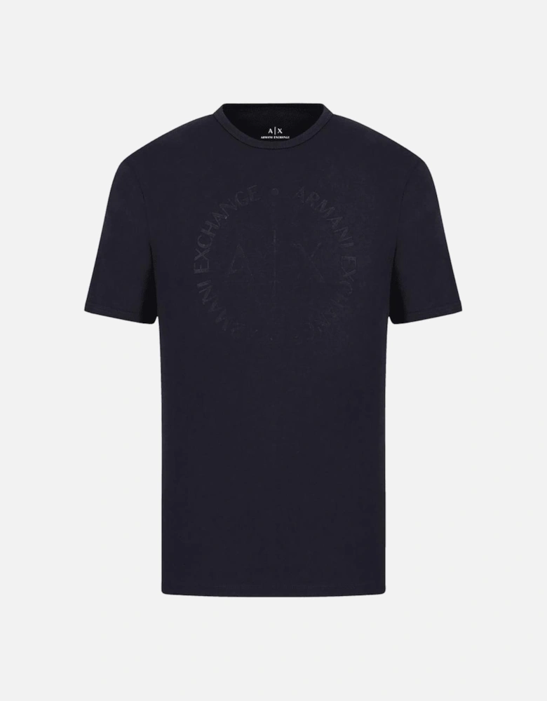 Cotton Ring Logo Navy T-Shirt