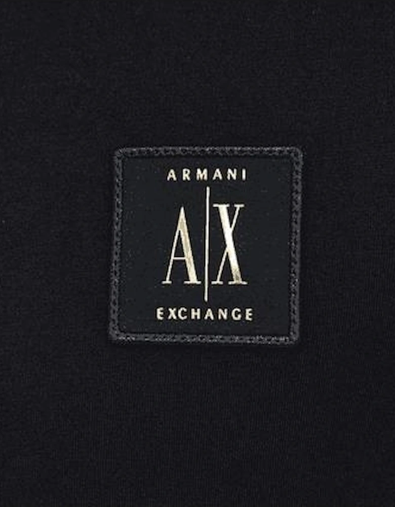 Cotton AX Patch Logo Black T-Shirt