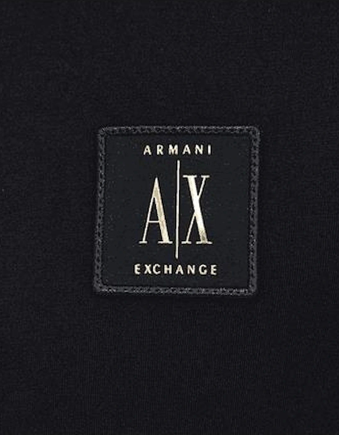 Cotton AX Patch Logo Black T-Shirt