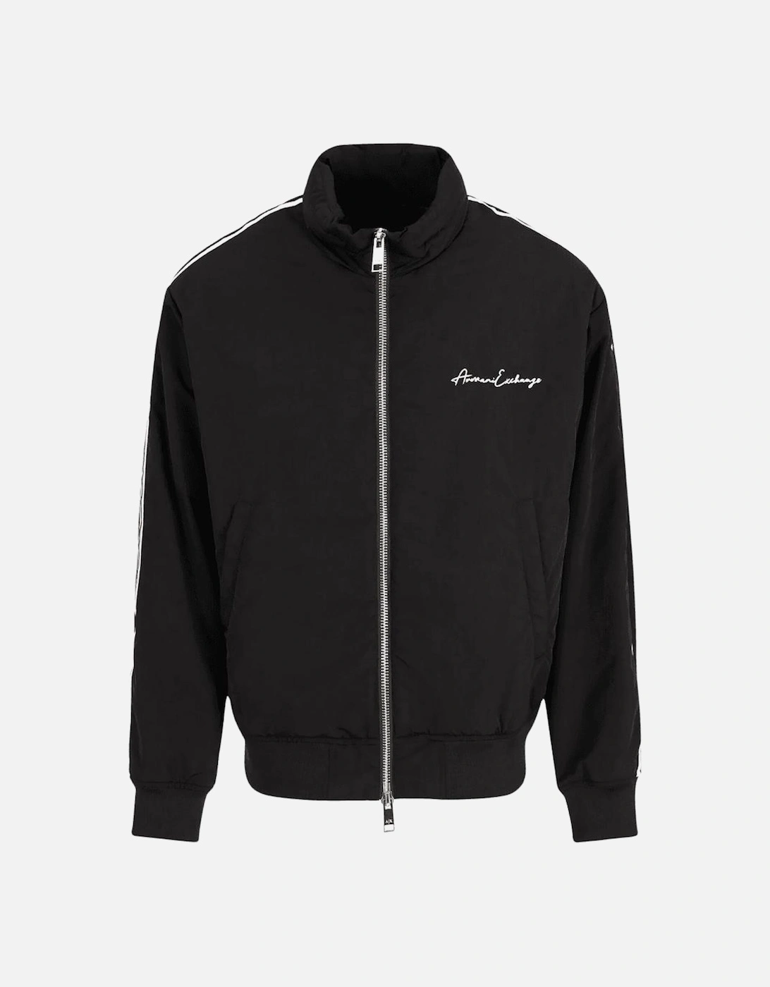 Nylon Signature Logo Black Blouson Jacket