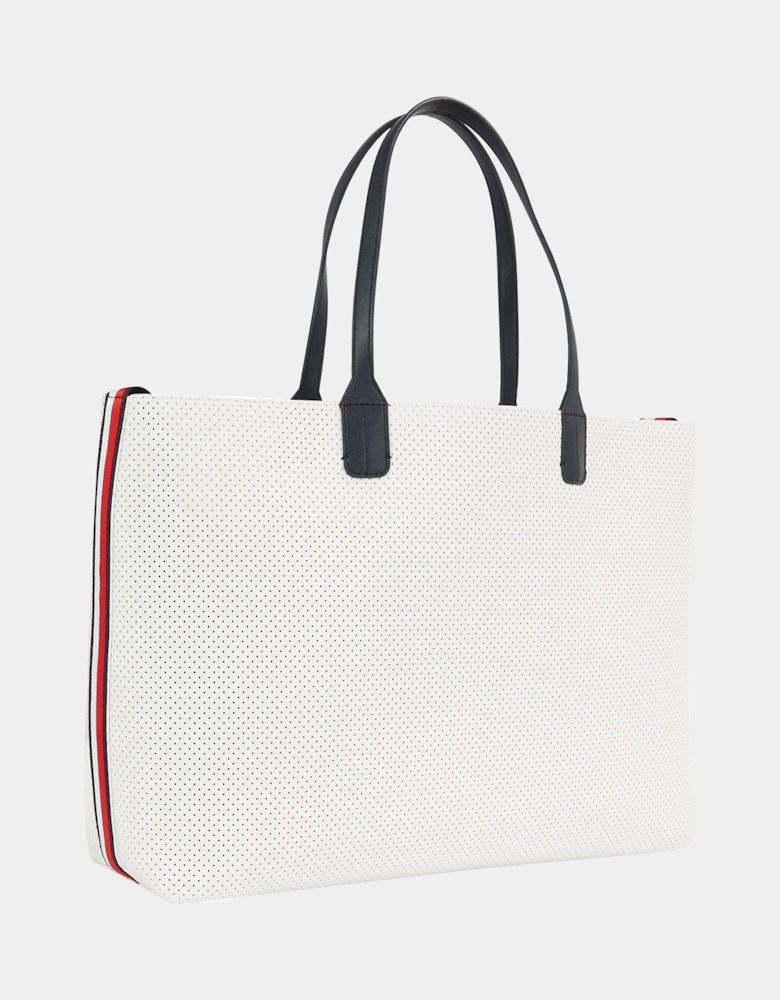 Iconic Tommy Womens Perforated Tote Bag